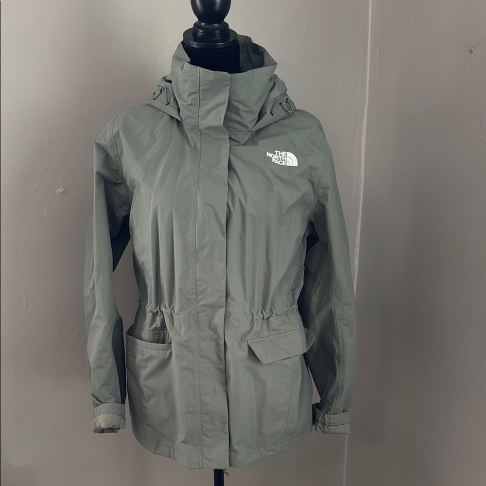 The North Face Gray rain jacket